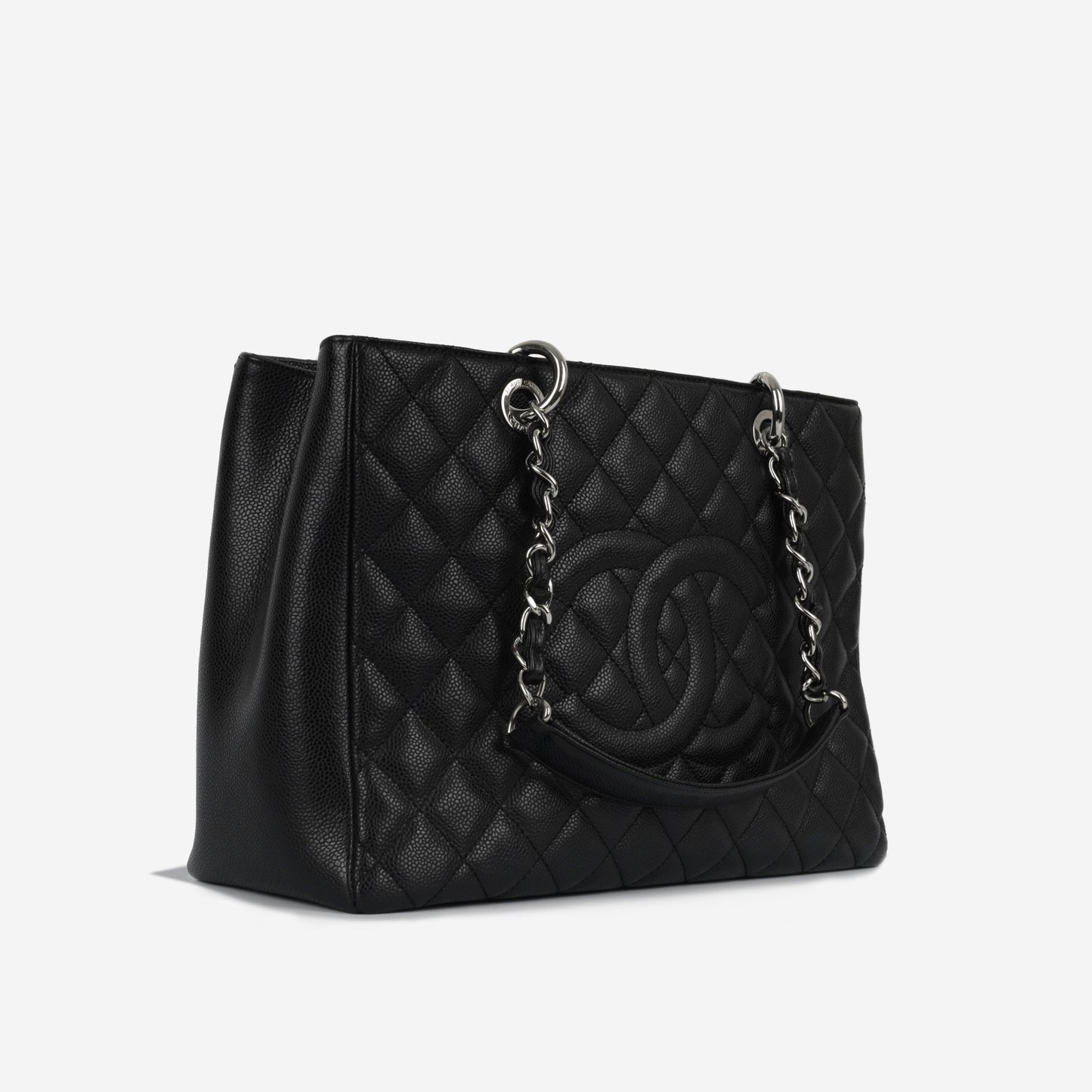 Chanel Shopping Tote Caviar Black Tote Bag Style 10