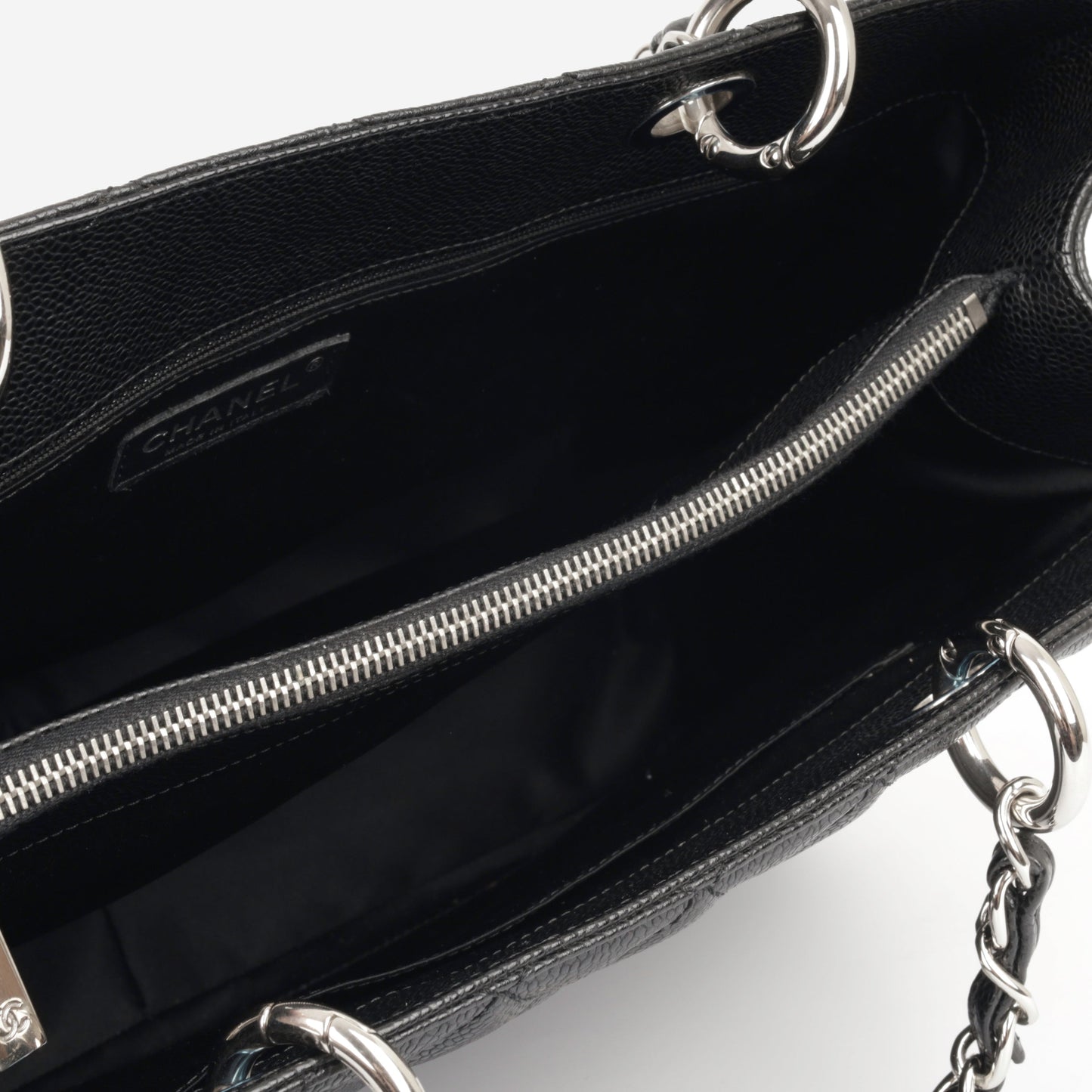 Chanel Shopping Tote Caviar Black Tote Bag Style 10