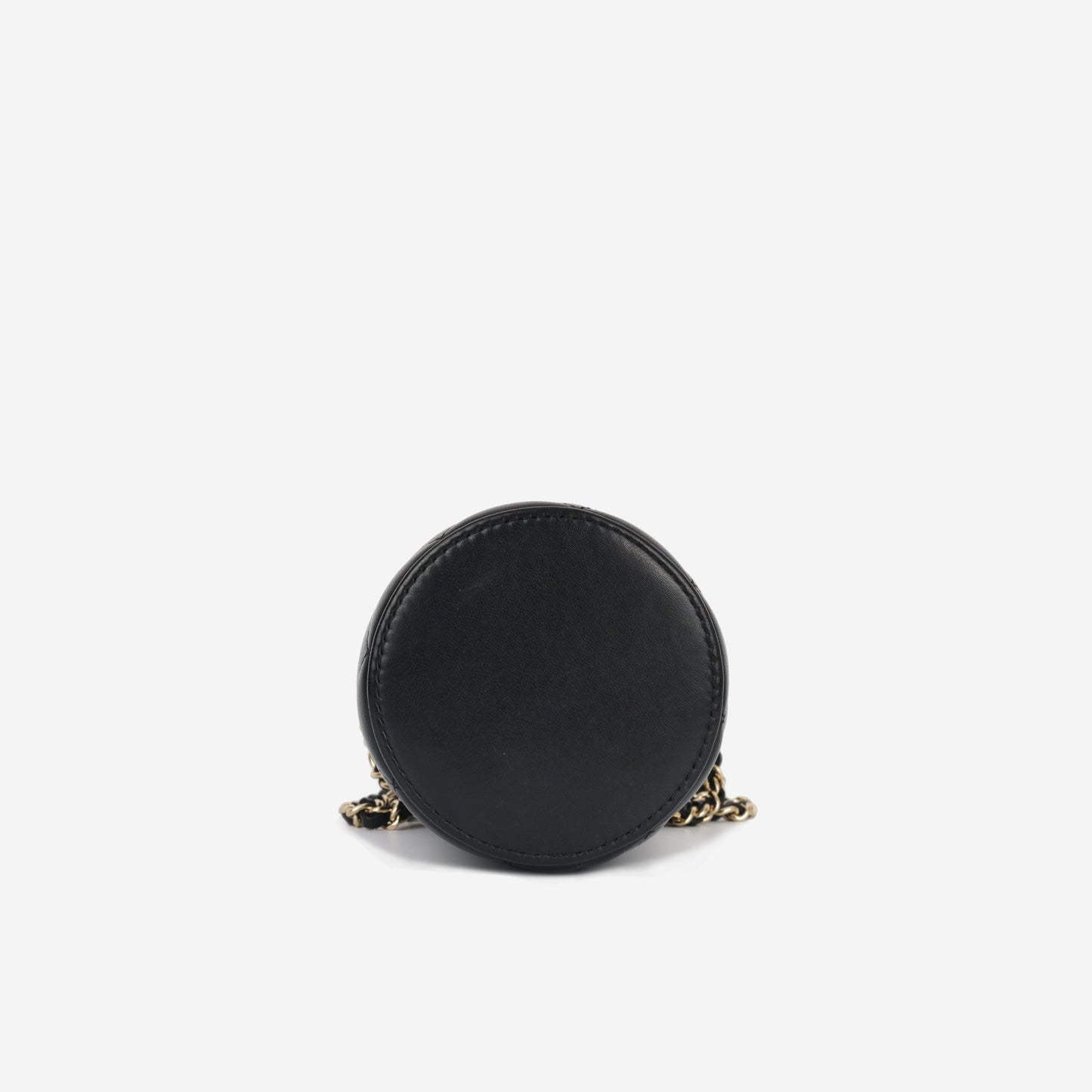 Chanel Vanity Lambskin Black Clutch Style 6