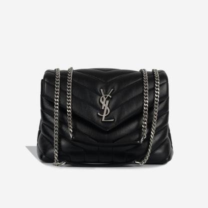 Saint Laurent Loulou Calfskin Black Shoulder Bag Style 6