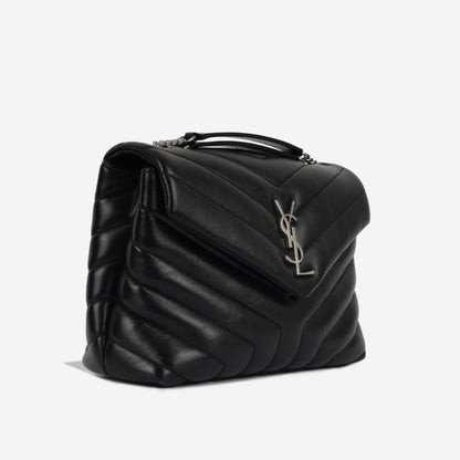 Saint Laurent Loulou Calfskin Black Shoulder Bag Style 6