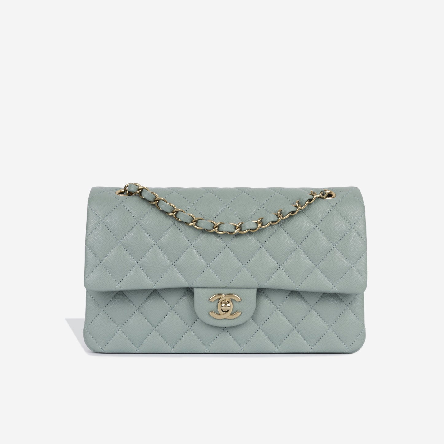 Chanel Classic Flap Caviar Gold Shoulder Bag Style 20