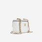 Chanel Vanity Lambskin Gold Clutch Lambskin