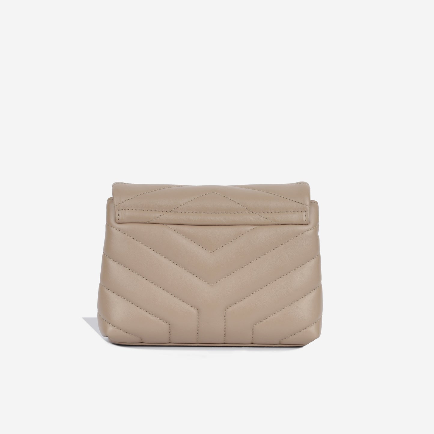 Saint Laurent Loulou Calfskin Beige Shoulder Bag