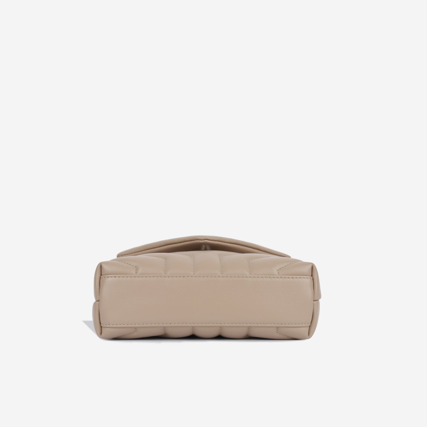 Saint Laurent Loulou Calfskin Beige Shoulder Bag