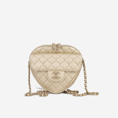 Chanel Pst Lambskin Gold Tote Bag