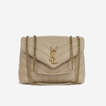 Saint Laurent Small Loulou - Beige