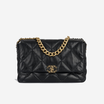Chanel Chanel 19 Lambskin Black Shoulder Bag Style 32