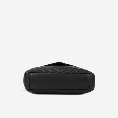 Saint Laurent College Lambskin Black Shoulder Bag