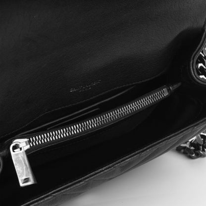 Saint Laurent College Lambskin Black Shoulder Bag