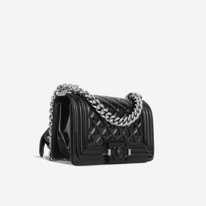 Chanel Boy Bag Calfskin Black Shoulder Bag Calfskin