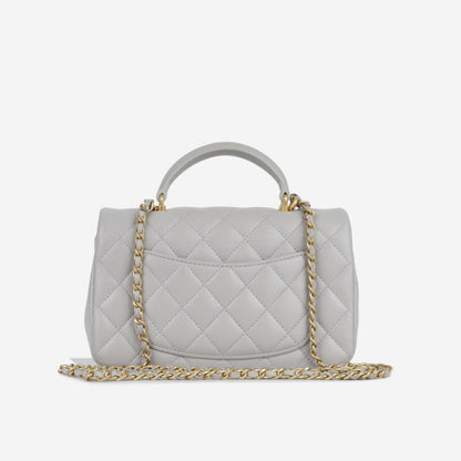 Chanel Classic Flap Lambskin Gold Shoulder Bag Style 127