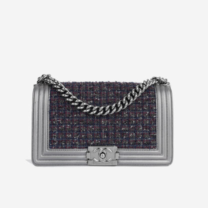Chanel Boy Bag Lambskin Black Shoulder Bag Style 30
