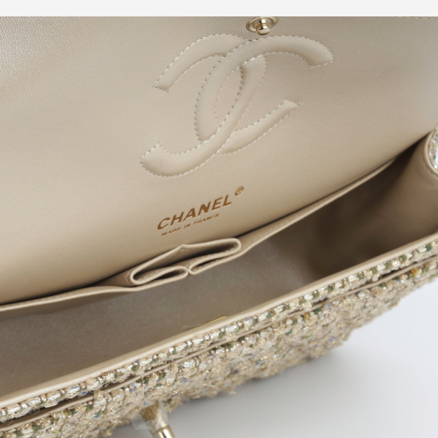 Chanel Classic Flap Caviar Gold Shoulder Bag Style 18