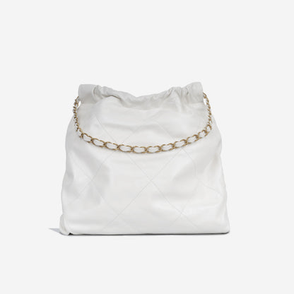 Chanel Luxury Calfskin Gold Tote Bag Style 4