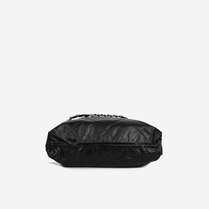 Chanel Calfskin Black Tote Bag Calfskin