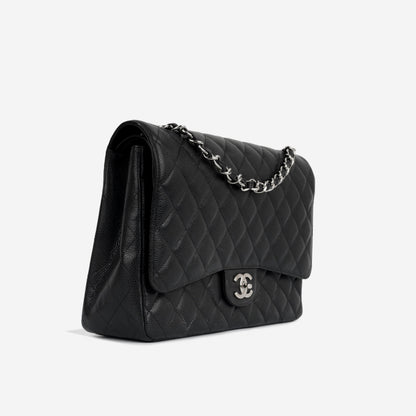 Chanel Classic Flap Caviar Black Shoulder Bag Style 140