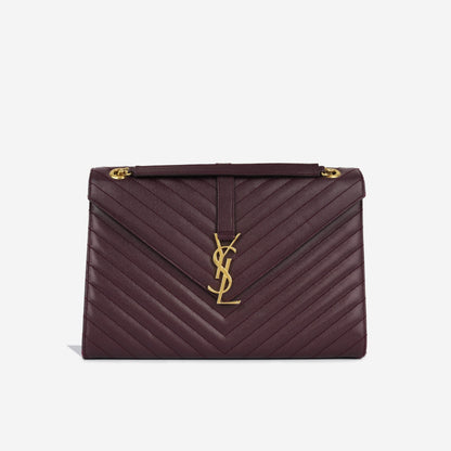 Saint Laurent Envelope Red Shoulder Bag Style 5