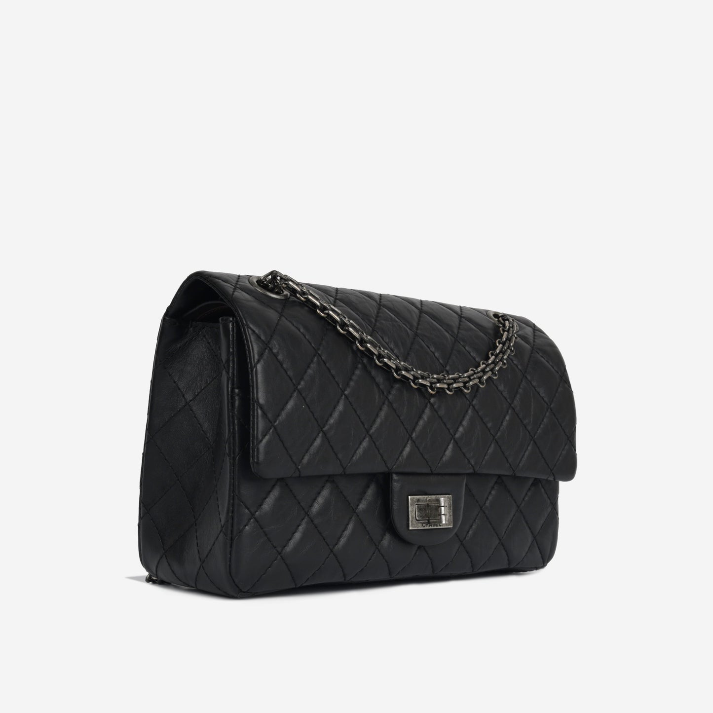 Chanel Classic Flap Lambskin Black Shoulder Bag Style 4