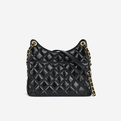 Chanel Medallion Calfskin Black Shoulder Bag