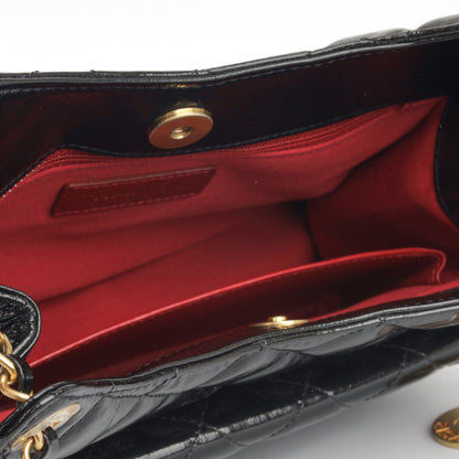 Chanel Medallion Calfskin Black Shoulder Bag