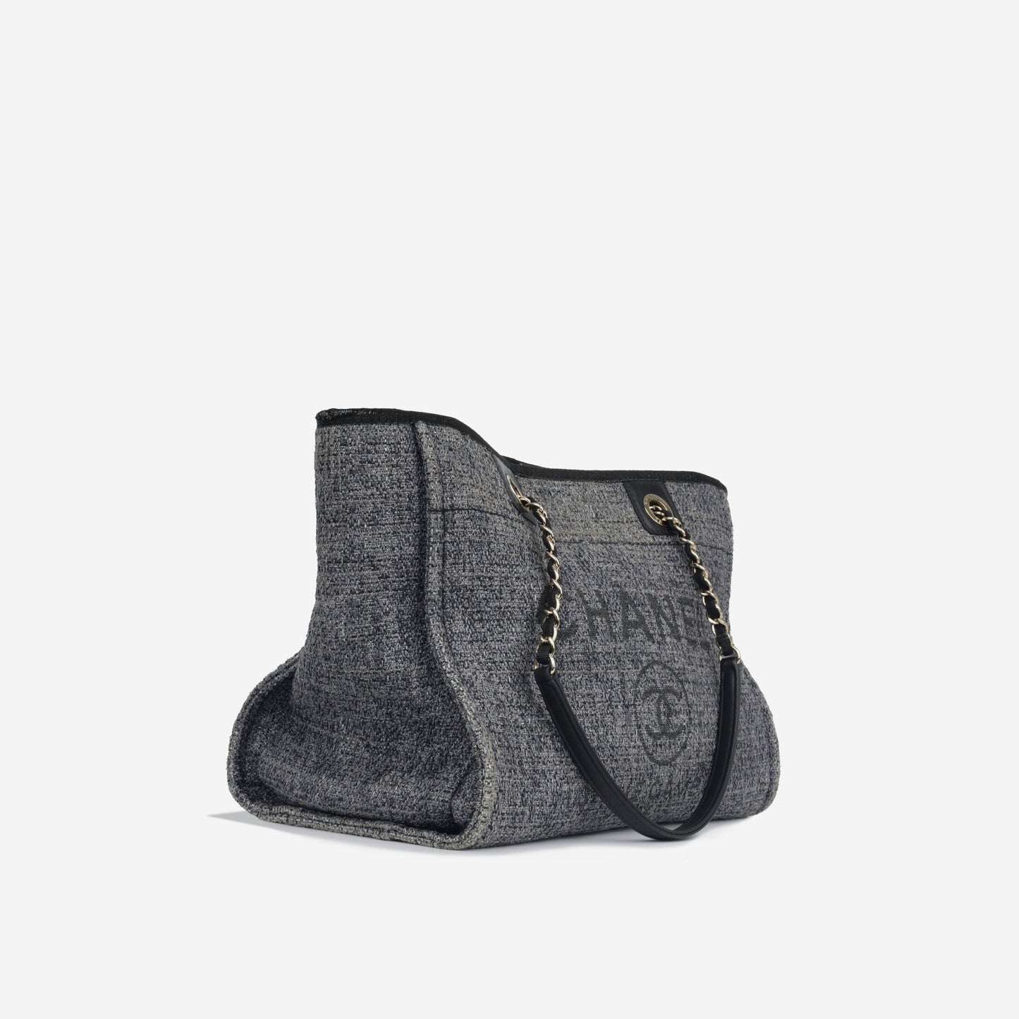 Chanel Deauville Caviar Black Tote Bag Caviar