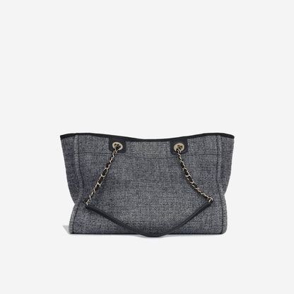 Chanel Deauville Caviar Black Tote Bag Caviar
