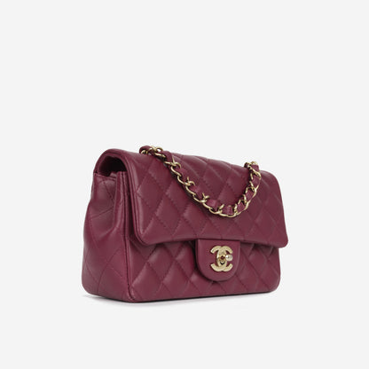 Chanel Classic Flap Lambskin Gold Shoulder Bag Style 42