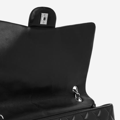 Chanel Classic Flap Lambskin Black Shoulder Bag Style 70