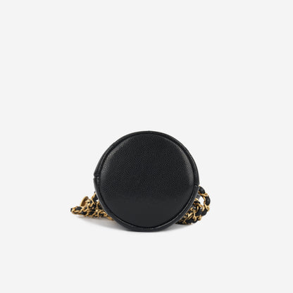 Chanel Vanity Caviar Black Clutch Style 12