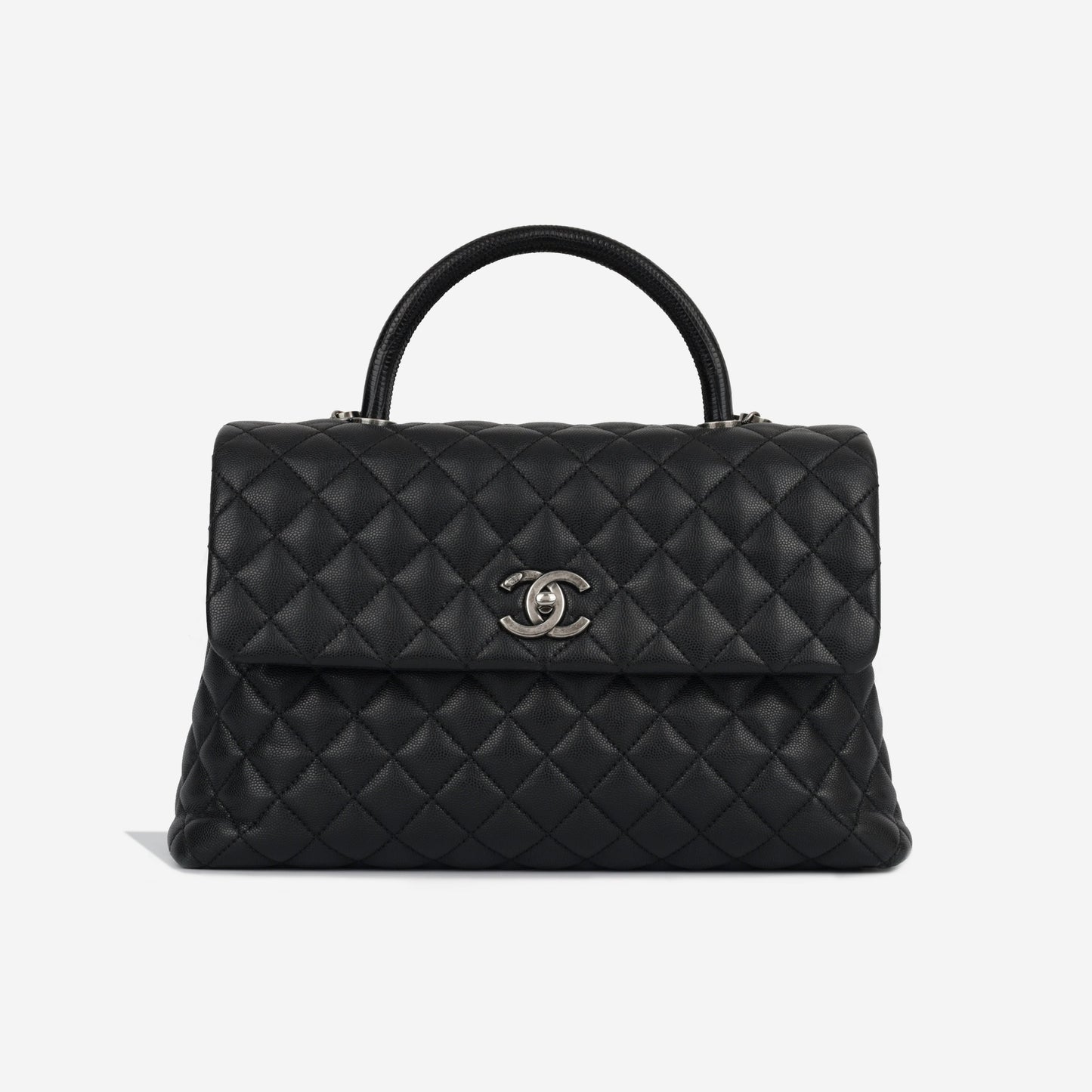 Chanel Coco Handle Caviar Black Shoulder Bag