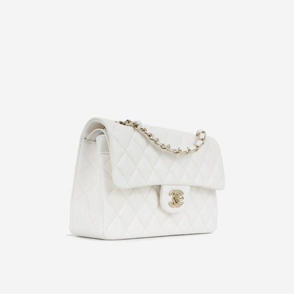 Chanel Classic Flap Lambskin Gold Shoulder Bag Style 138