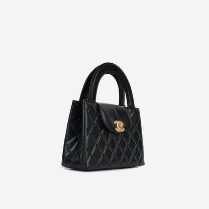 Chanel Kelly Lambskin Black Shoulder Bag Style 6