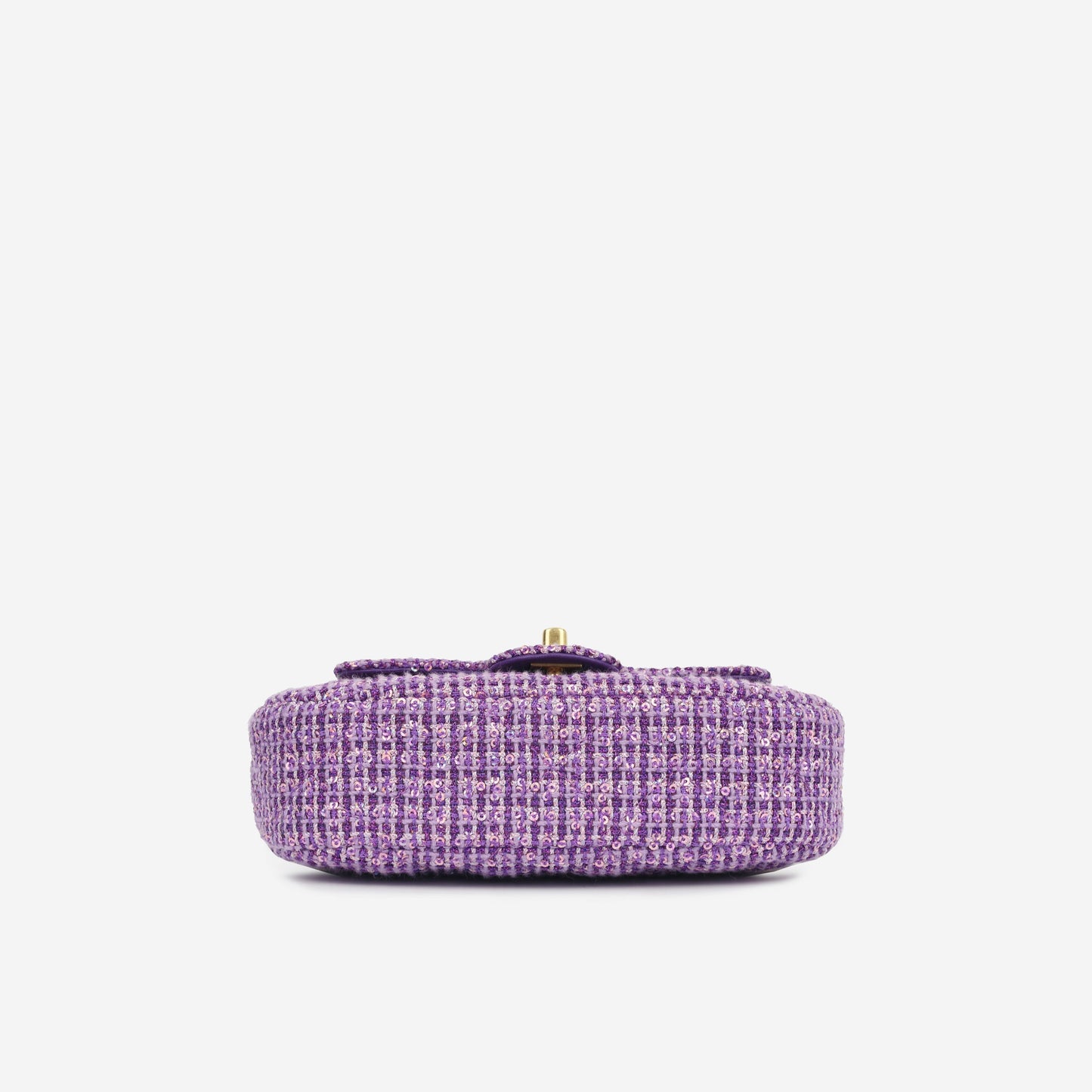 Chanel Small Top Handle - Purple Sequin Tweed