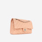 Chanel Classic Flap Lambskin Silver Shoulder Bag Style 36