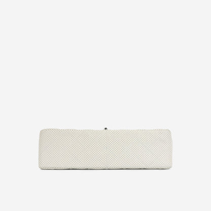 Chanel Classic Flap Lambskin Silver Shoulder Bag Style 4