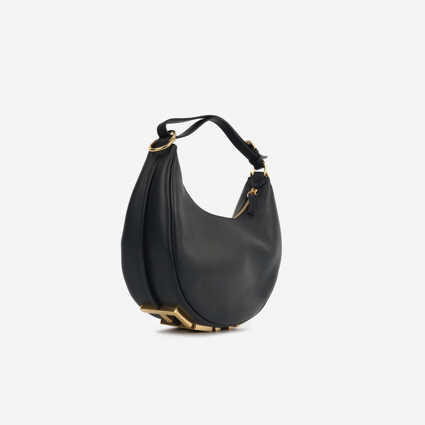 Fendi Fendigraphy Calfskin Black Shoulder Bag