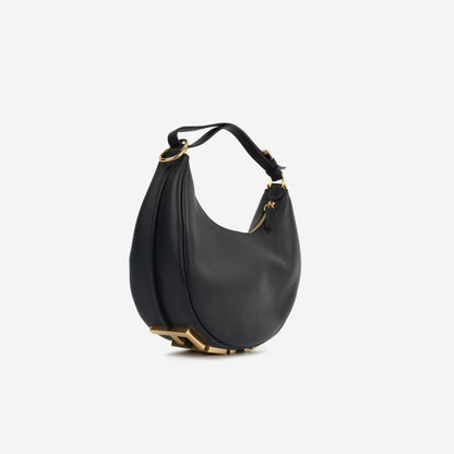 Fendi Fendigraphy Calfskin Black Shoulder Bag