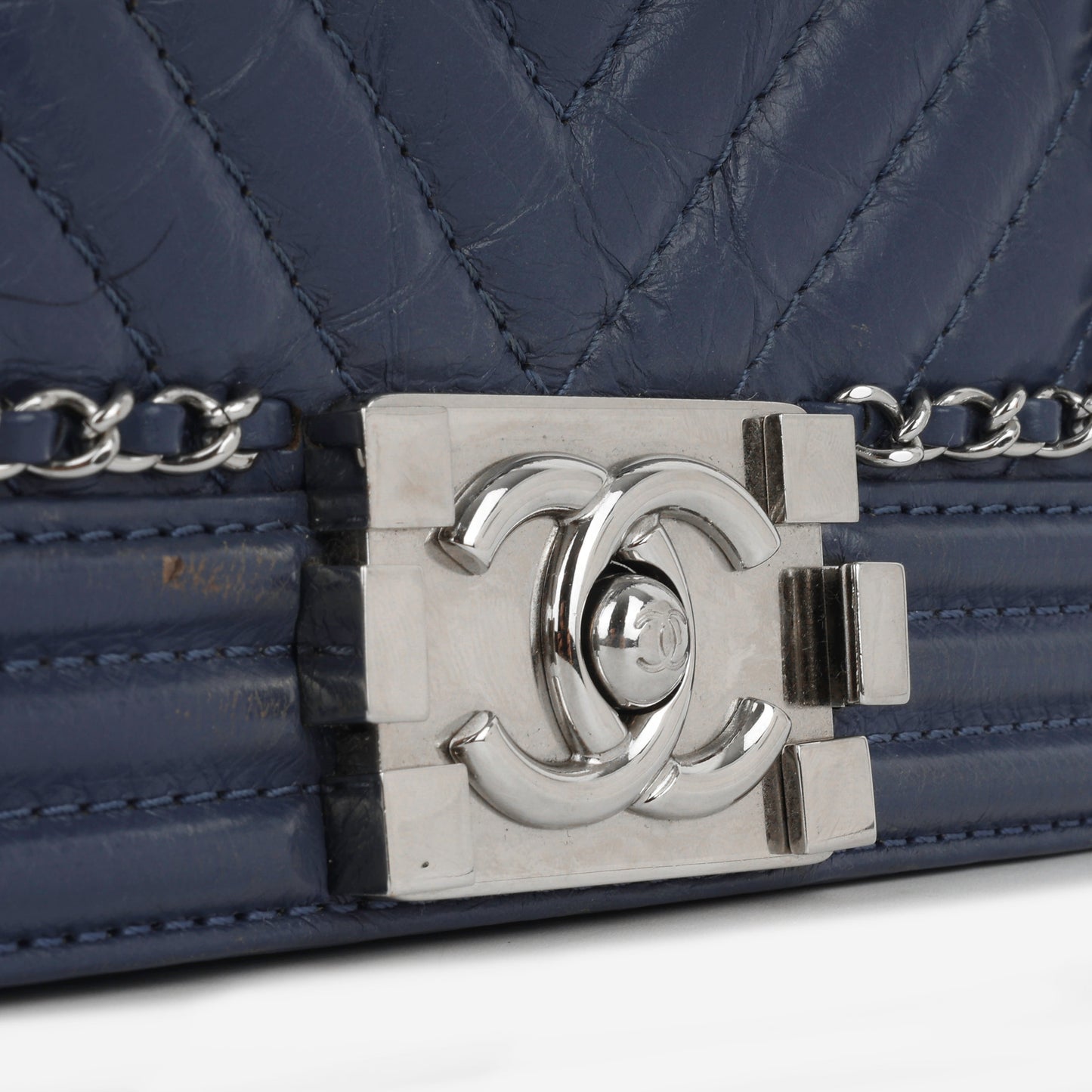 Chanel Boy Bag Lambskin Black Shoulder Bag Style 21