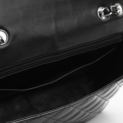 Chanel Classic Flap Lambskin Black Shoulder Bag Style 90