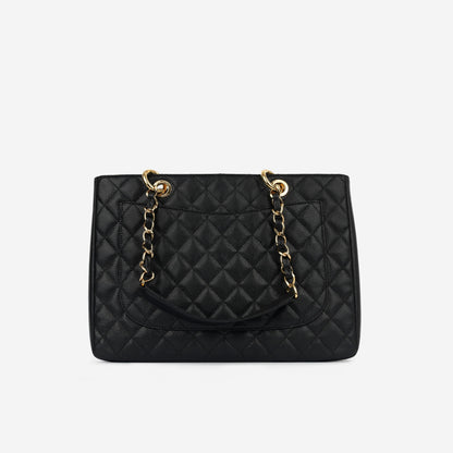 Chanel Shopping Tote Caviar Black Tote Bag Style 5