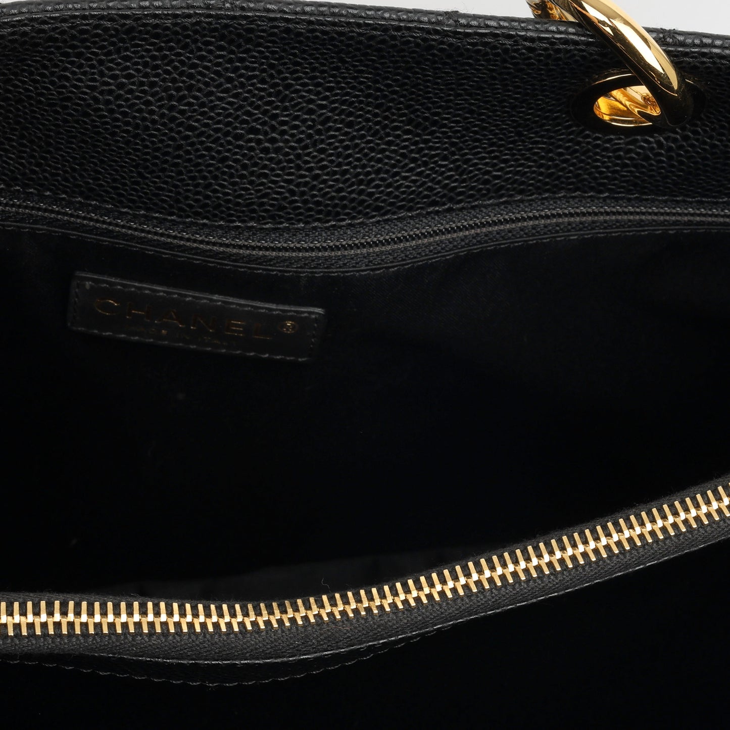 Chanel Shopping Tote Caviar Black Tote Bag Style 5