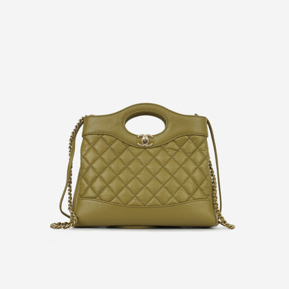 Chanel Luxury Calfskin Gold Handbag Calfskin