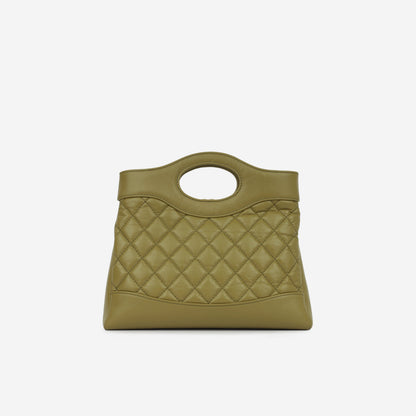 Chanel Luxury Calfskin Gold Handbag Calfskin