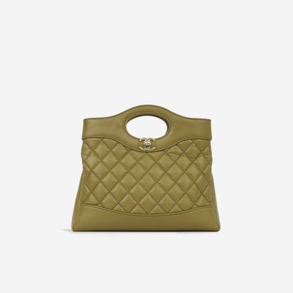 Chanel Luxury Calfskin Gold Handbag Calfskin