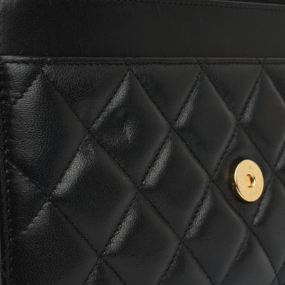 Chanel Wallet On Chain Lambskin Black Crossbody Style 4