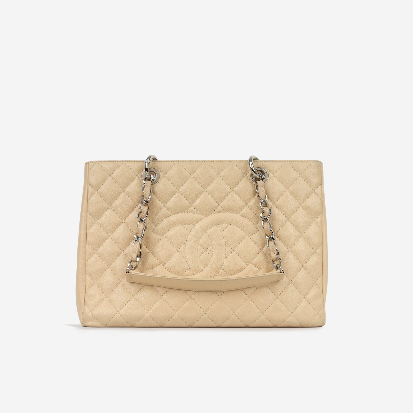 Chanel Shopping Tote Caviar Silver Tote Bag Style 3