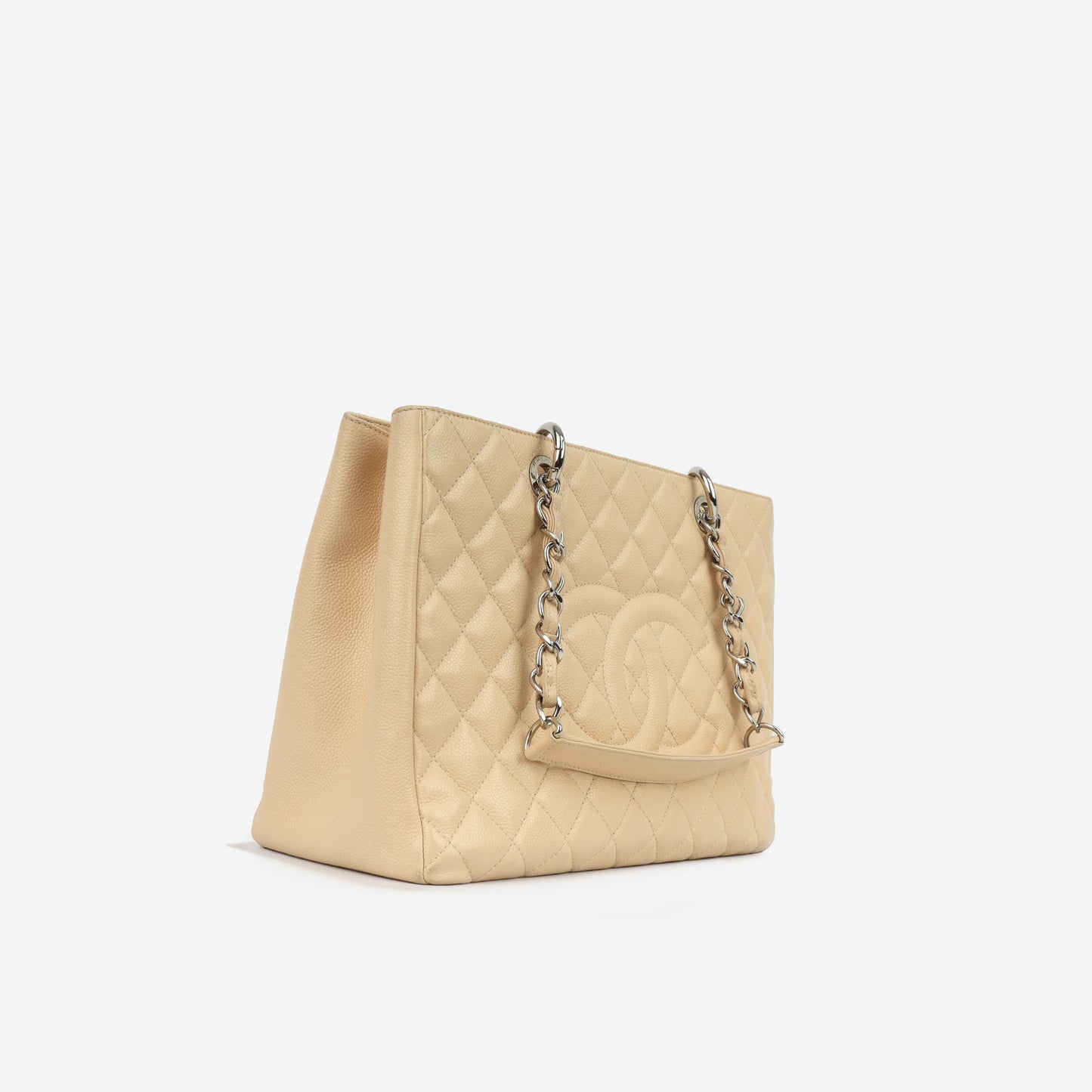 Chanel Shopping Tote Caviar Silver Tote Bag Style 3