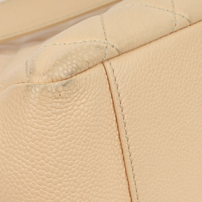 Chanel Shopping Tote Caviar Silver Tote Bag Style 3