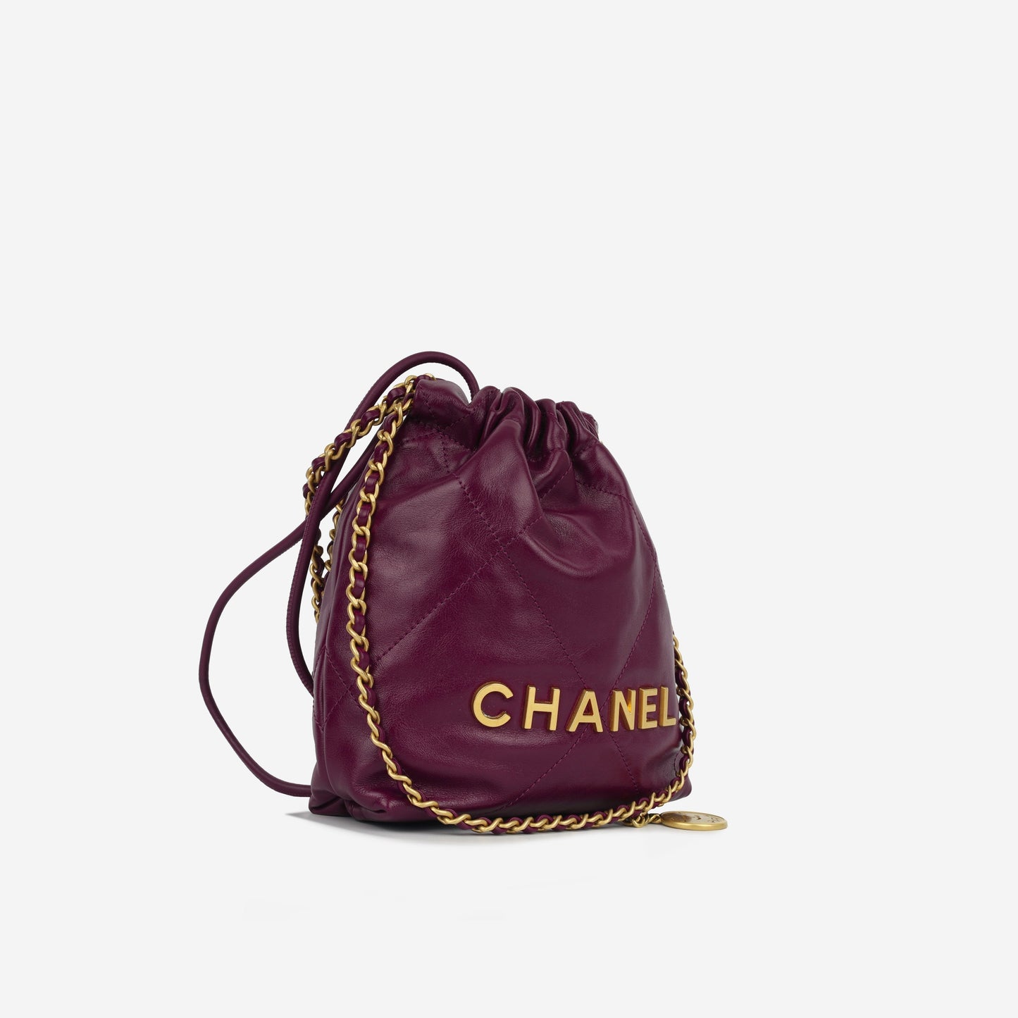 Chanel 22 Mini Handbag - Plum Purple